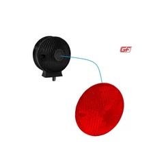 Lente Lanterna Traseira Rural Jeep Willys Vermelha Gf0018vm
