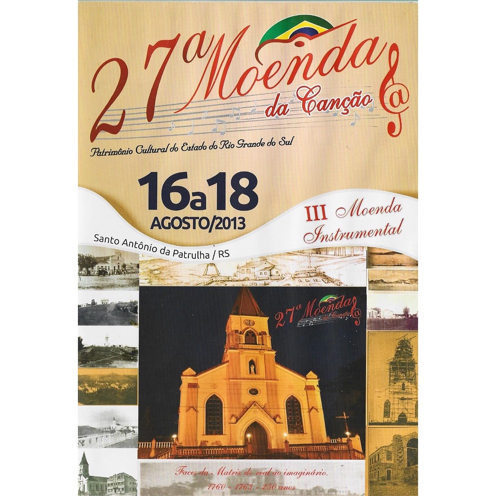 Dvd e Cd 27ª Moenda da Canção - Santo Antônio da Patrulha - 2013