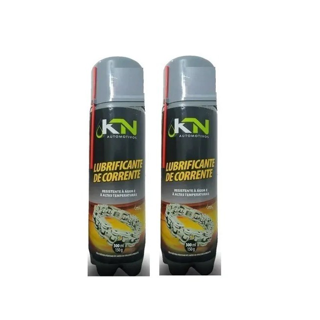 Kit 02 Lubrificantes Pra Corrente Em Geral Motos 300ml Spray