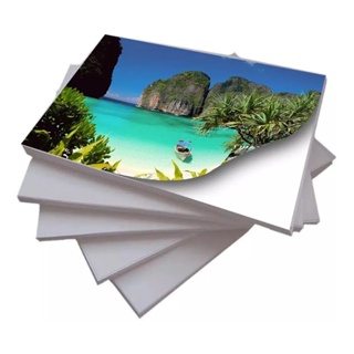 40 folhas Papel Fotográfico Adesivo Glossy 90g A5 a Prova d'água (210 x 148mm = 1/2 folha) em Oferta na Shopee