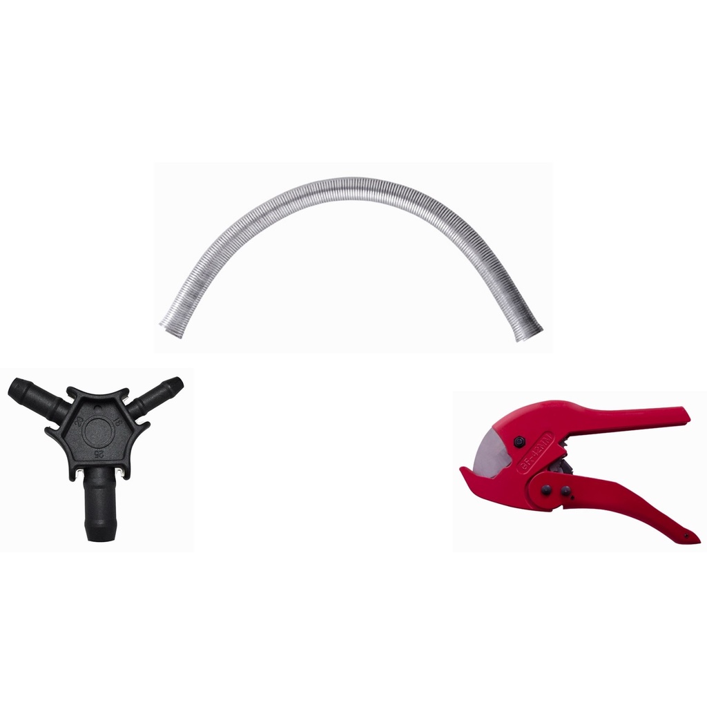 Kit Ferramentas Para Pex Gás Tesoura 40mm + Escareador 16-20-25 + Mola Curva Tubo 20mm