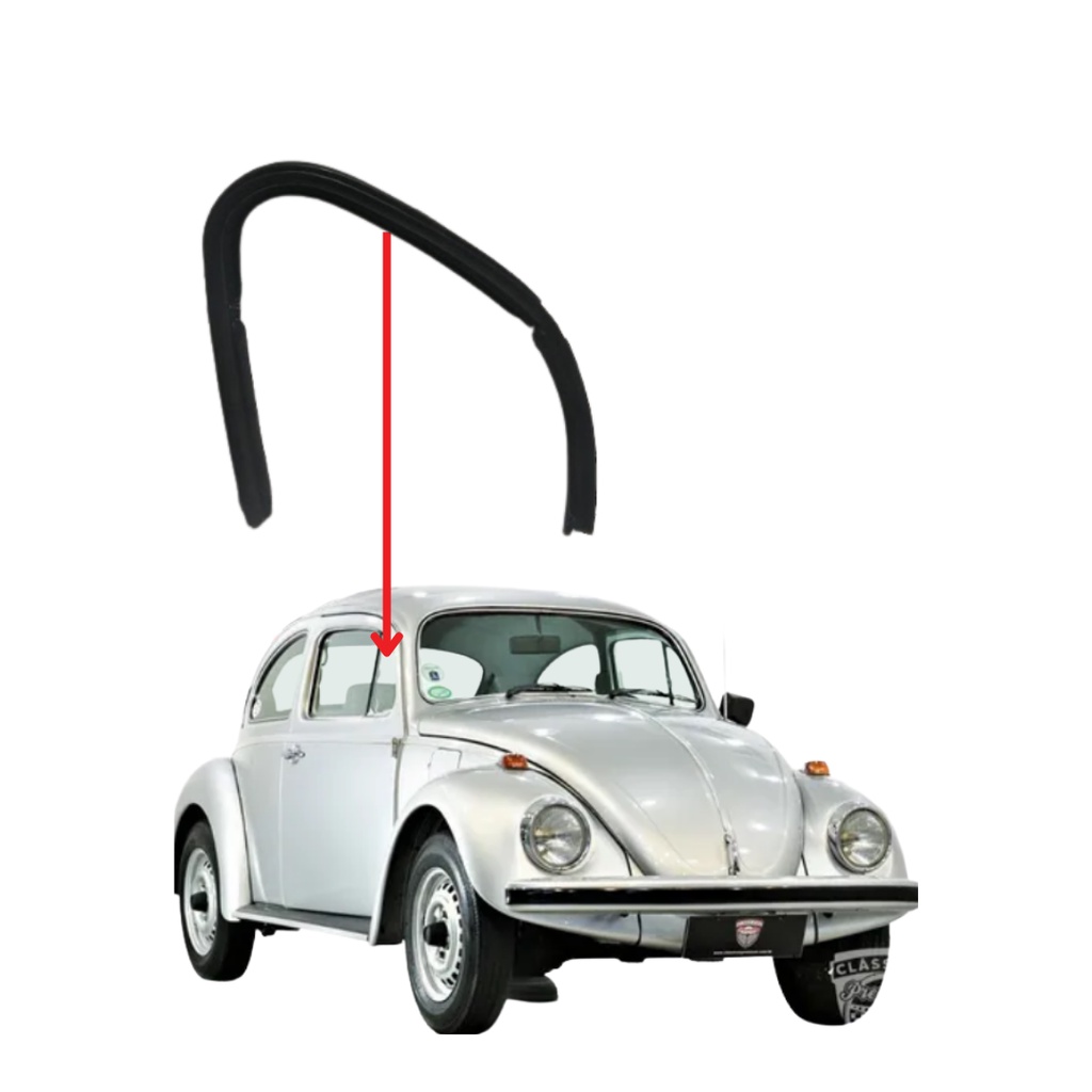 Borracha Vidro Ventarola Quebra Vento do Fusca Direito