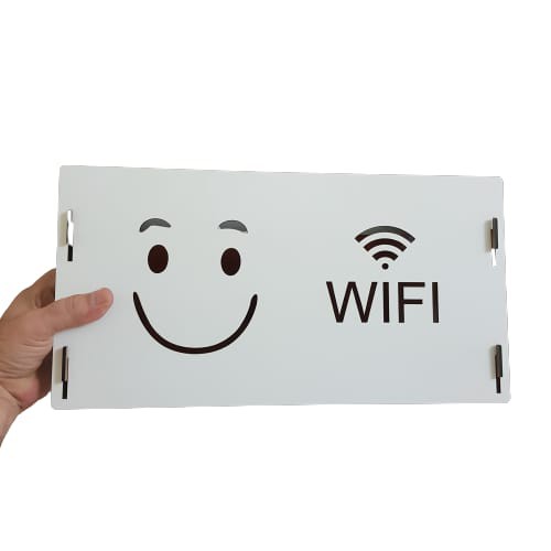 Suporte Para Roteador Wireless Organizador Wifi Decorativo Branco