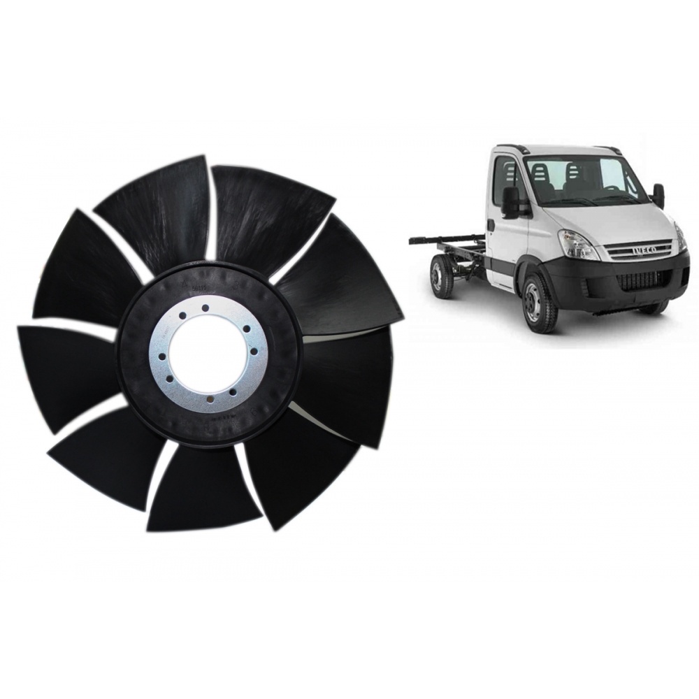 HÉLICE RADIADOR COMPATIVEL IVECO DAILY(2008/2018)(9 PAS)