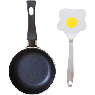 Conjunto Mini Frigideira 12cm Antiaderente com Espátula Casa do Chef Azul