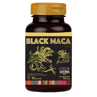 Maca Peruana Preta - Black Color Andina - 60 capsulas em Oferta na Shopee