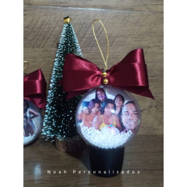 Esfera de Natal Bolinha Natal e Estrela