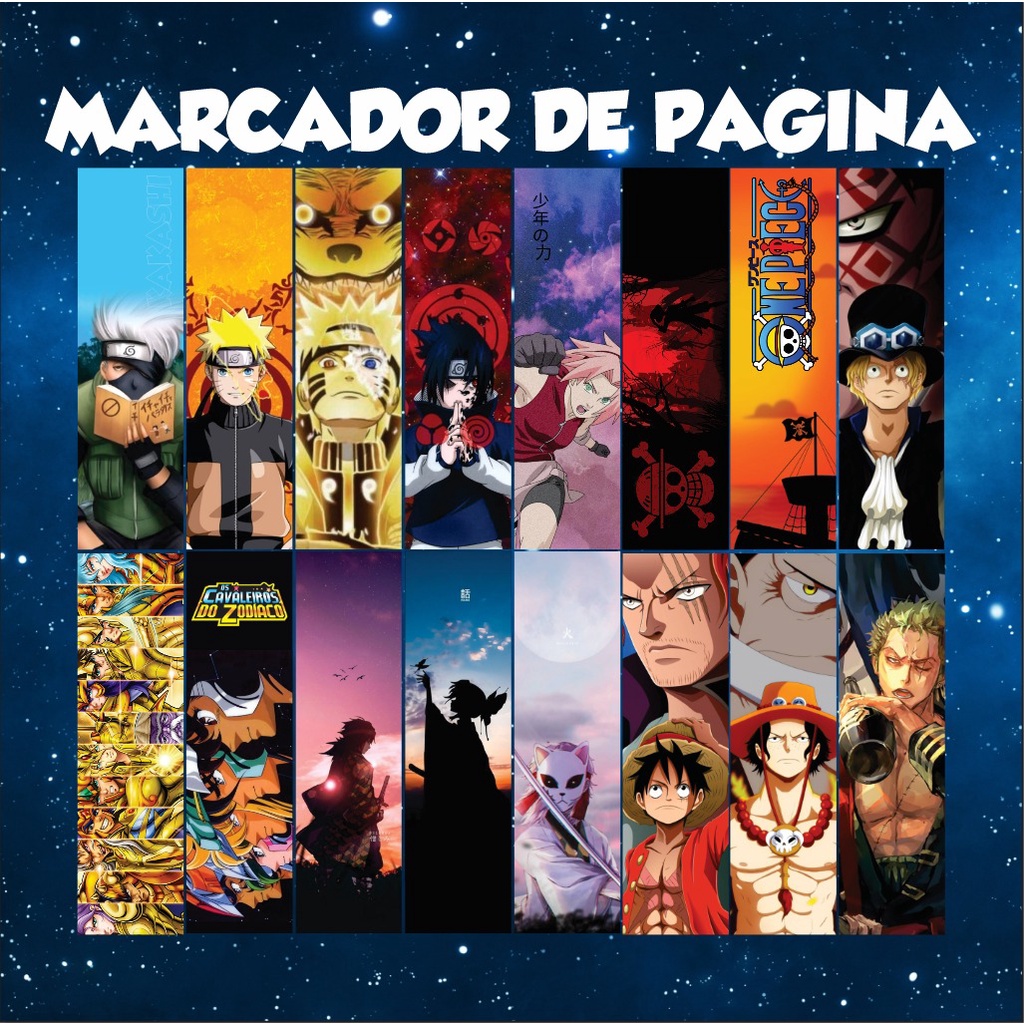 Marcador de Pagina Anime Plastificado