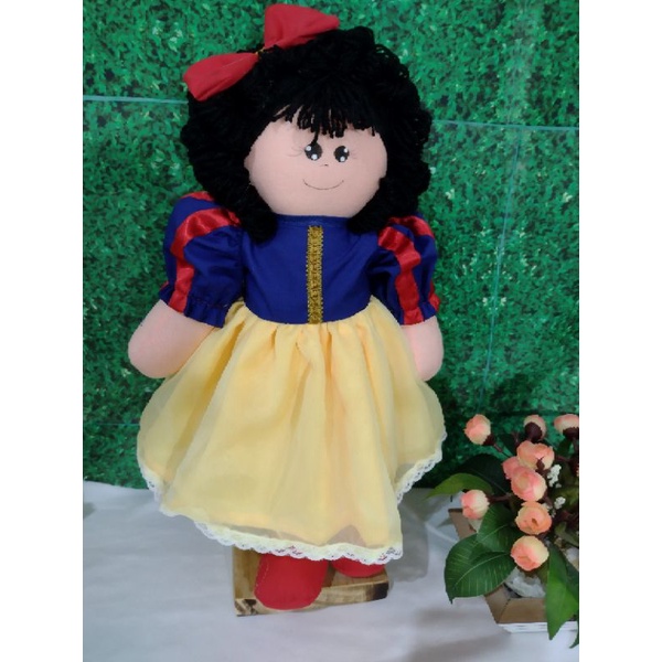 Boneca de pano tema Branca de Neve/Boneca decorativa/Branca de Neve/Nicho/Festa temática