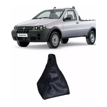 Coifa De Cambio Fiat Strada 2004 2005 2006 2007 Napa Preta