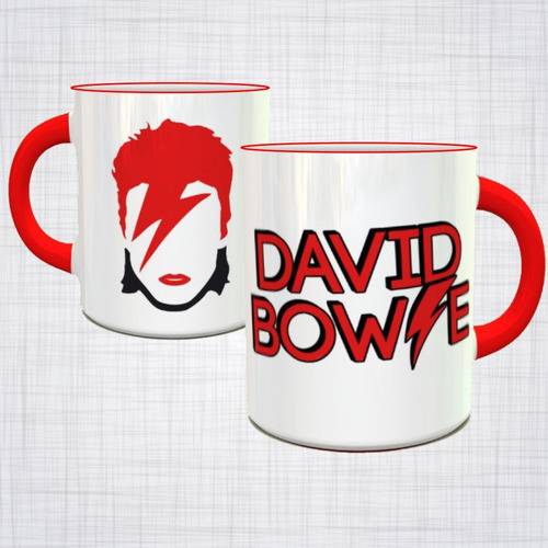 Caneca Porcelana David Bowie caneca de artistas famosos o camaleão do rock canecas de rock caneca de musica