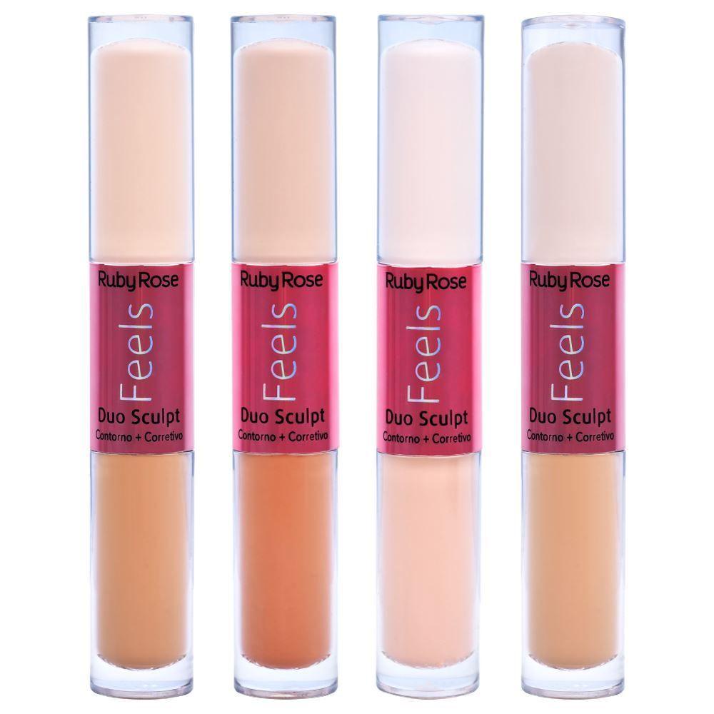 CORRETIVO DUO SCULPT FEELS RUBY ROSE CASTANHA 20