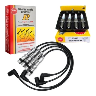 Kit Cabos + Velas NGK Vw Fox Spacefox Crossfox 1.0 1.6 8v 2005/... Barato