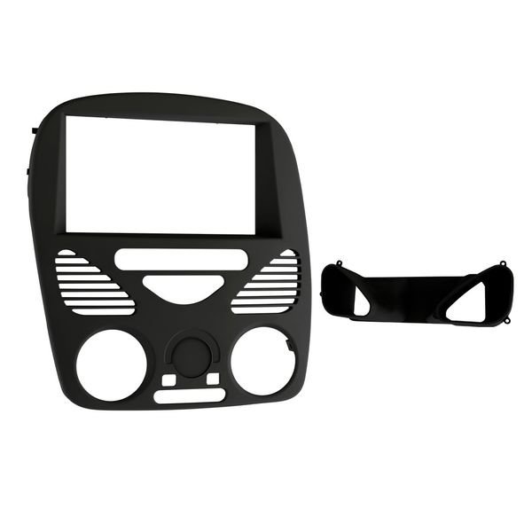 Moldura 2 Din Palio G2, Siena Fire, Strada 1.4 Fire s/ Ar 02/14 - Fiamon - Preto Fosco em Oferta na Shopee