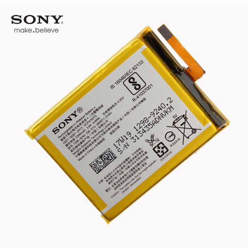 Bateria Compativel ao modelo E5 Xperia Xa F3111 F3313 Lis1618erpc | Shopee  Brasil