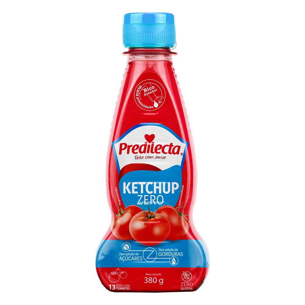 Ketchup Zero Bisnaga 380g Predilecta Shopee Brasil