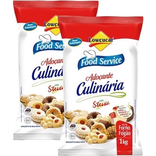 Kit 2kg Adoçante Culinário Diet P/ Bolos Pães Lowçucar