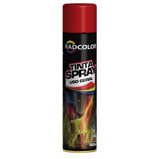 Tinta Spray - Vermelho - Uso Geral (400 ml) Radnaq em Oferta na Shopee