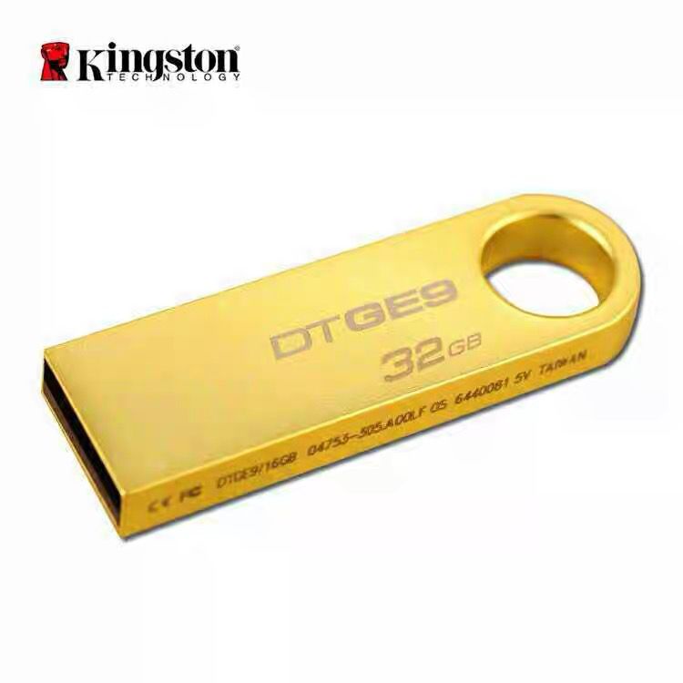 USB 2.0 KingSton Pen Drive De Memória Flash Metal 1GB 2GB 4GB 8GB 16GB 32GB 64GB 128GB