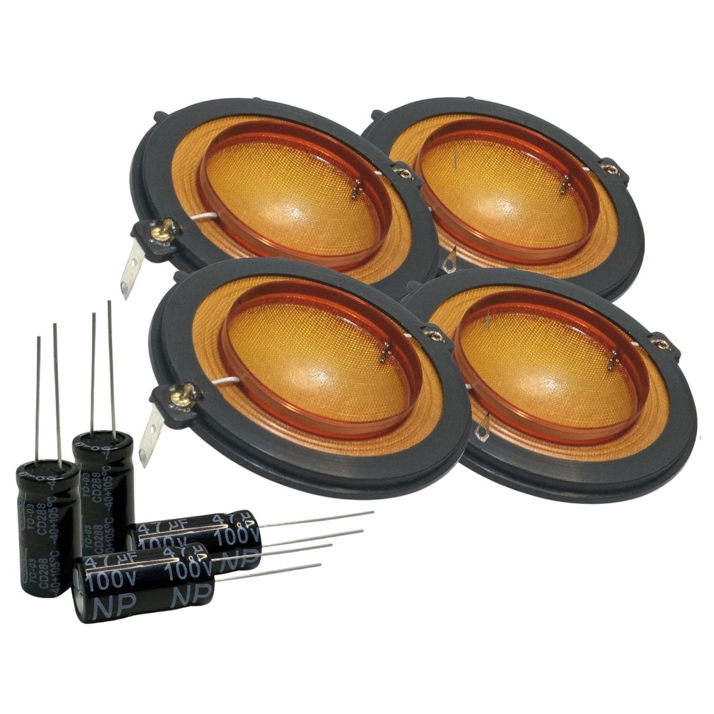 4 Reparo Driver D200 Completo fenólico acompanha 4 capacitor