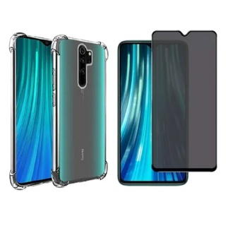 Kit Capa Anti-Impacto + Película 3D Privacidade P/ Note 8 Pro