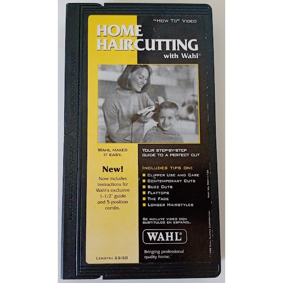 Fita Vhs Vídeo Cassete Home Haircutting Wahl Cortar Cabelo Curso Importada