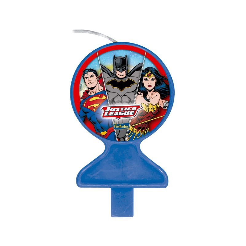 Vela Festa Liga da Justiça - 01 unidade - Festcolor - Rizzo Festas