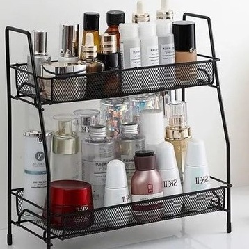 Prateleira Organizador Dupla Ferro Clink Banheiro Cozinha Multiuso  tamanho 31 x 17 x 32 cm em Oferta na Shopee