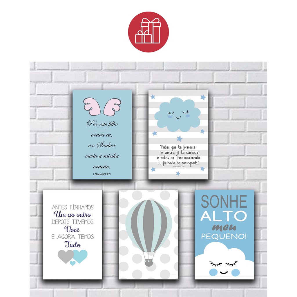 Quadrinhos para quarto de bebê | Shopee Brasil