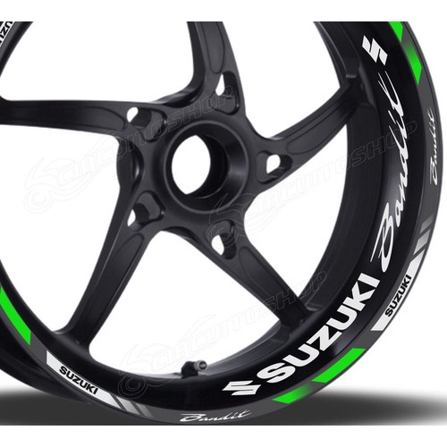 Friso + Adesivo Refletivo Roda D5 Moto Suzuki Bandit 650