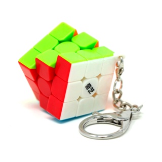 Chaveiro Cubo Mágico Profissional 3x3x3 QiYi Lembrancinha 30mm Stickerless em Oferta na Shopee