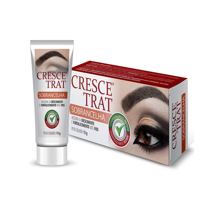 Crescetrat Sobrancelhas com 15g / Para Homens e Mulheres / Tratamento da Saúde das Sobrancelhas