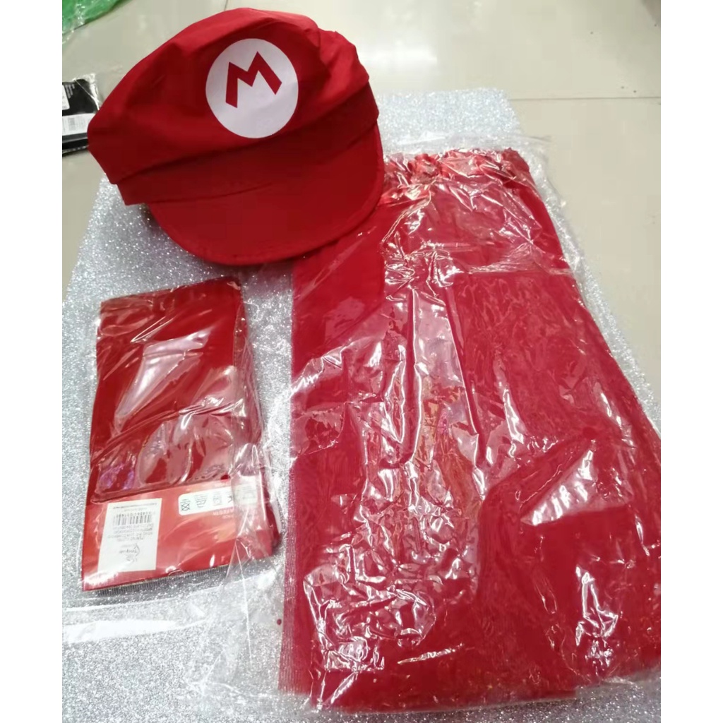 Kit Fantasia Mario E Luigu Chapeu Saia Meia Para Festa E Carnaval -  Escorrega o Preço