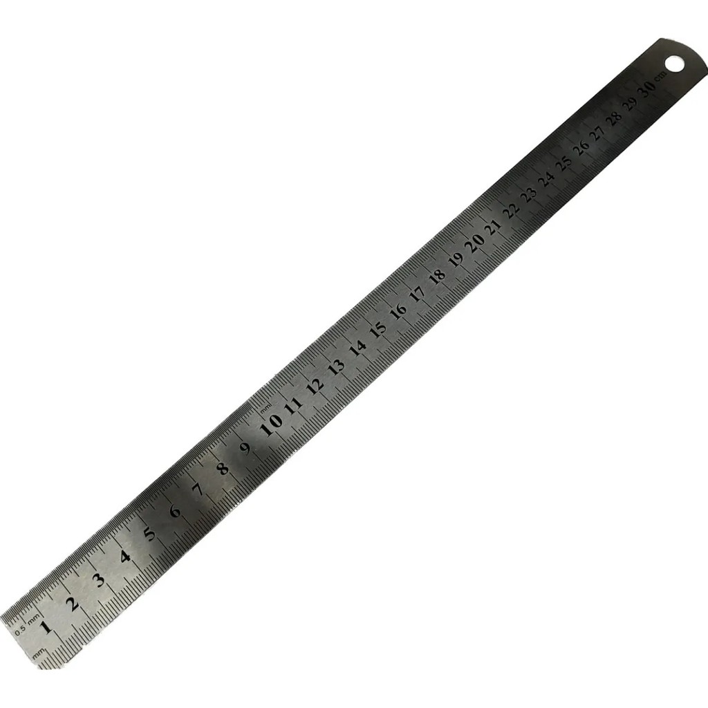 Régua Aço Inox Reforçada Profissional 30cm Paraboni
