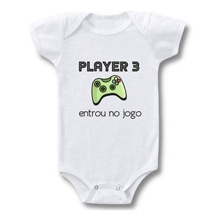 Body Bebê Player 3 Entrou No Jogo Gamer Personalizado