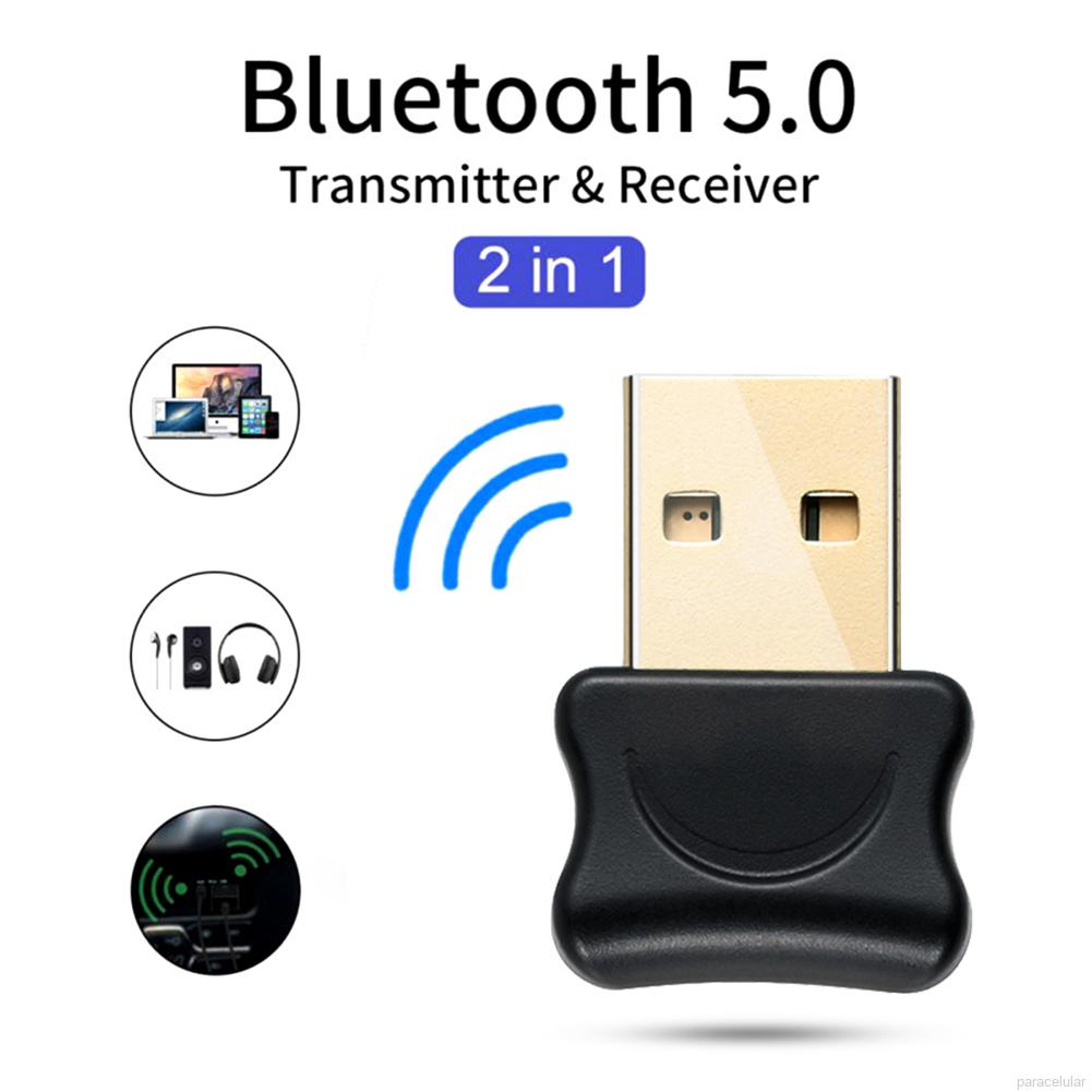 USB Mini Bluetooth 5.0+EDR Adapter Support Windows 10/8.1/8/7 for Computer Desktop Wireless Transfer for Laptop Headphones Headset Speakers Keyboard Mouse Printer ESGAMING Bluetooth Dongle 5.0 for PC 
