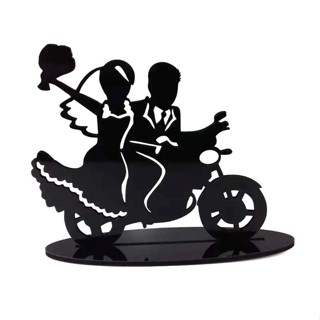 Topo De Bolo Para Casamento Motoqueiro Topo Casal Na Moto em Oferta na Shopee