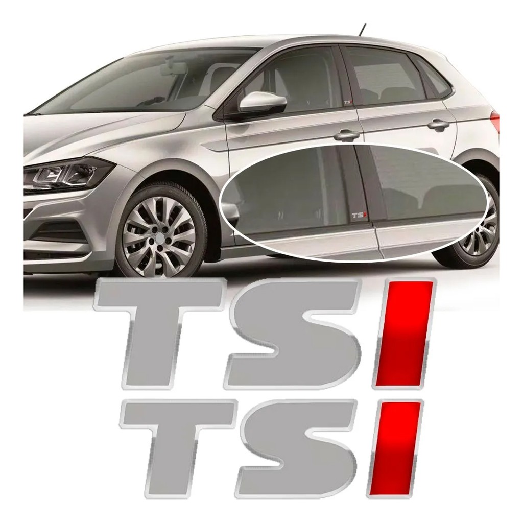 Par Adesivo Coluna Tsi Vw Polo Virtus Jetta Golf Up T-cross