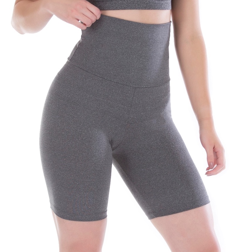 Bermuda Ciclista Academia Feminina Fitness Caminhada Cós Alto Básica