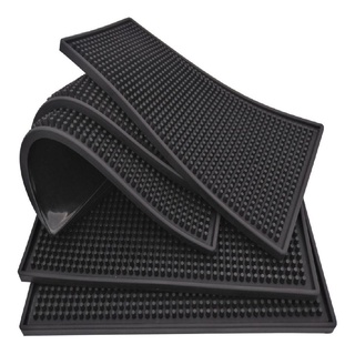 Tapete Escorredor De Louça Silicone Porta Copos Prato Talheres de PVC Emborrachado Antiderrapante Bar Mat Preparar Drinks Barmen e Protege Móveis Para Mesa Bar Balcão