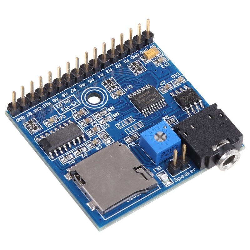 KIN DC 5V MP3 Módulo Reprodutor De Voz SD TF Leitor De Gatilho De Transmissão + 2 Portas