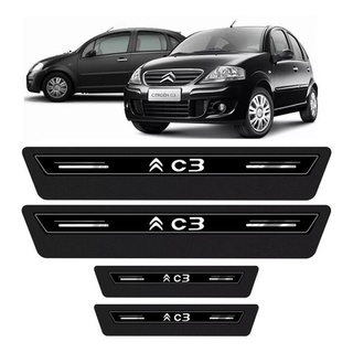Soleira De Porta Premium Citroen C3 04 05 2006 Á Preto 2012