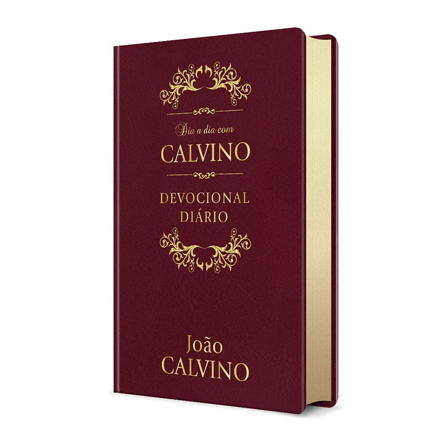Livro Devocional Dia a Dia com Calvino Capa Luxo 365 dias