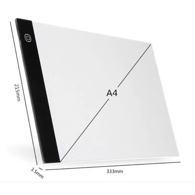 Mesa De Led Luz Branco Desenho Transposição A4 Profissional