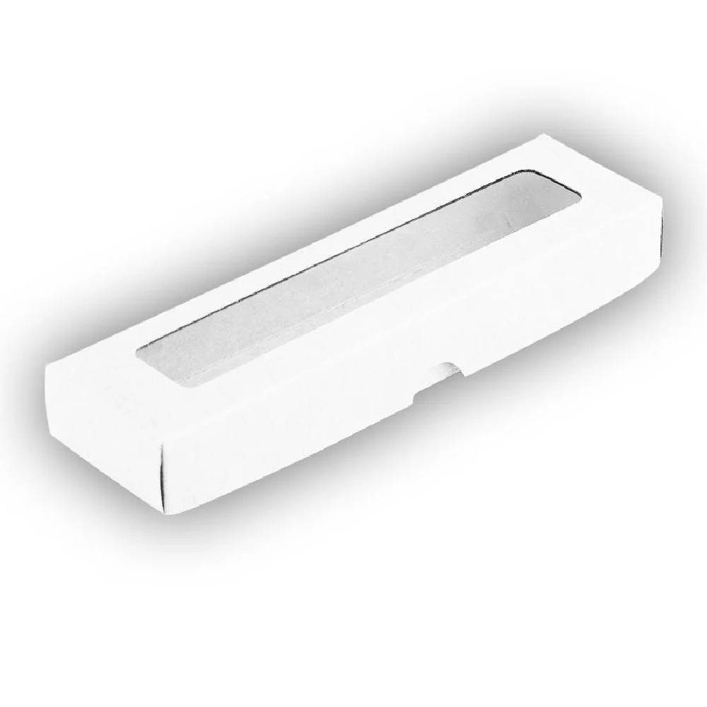 Caixa com Visor S00 - 4x15,5x2cm Branca 10un - Assk Rizzo - Home & Living