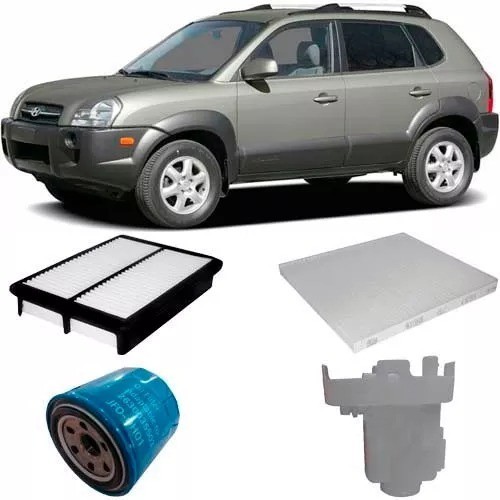 Kit Filtros Troca Oleo Hyundai Tucson 2.0 Gasolina 2006 A 12