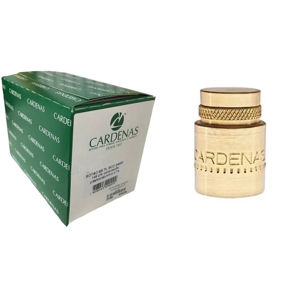 Matriz 24 mm + Caixa de botões Bombe 144 Unidades Cardenas