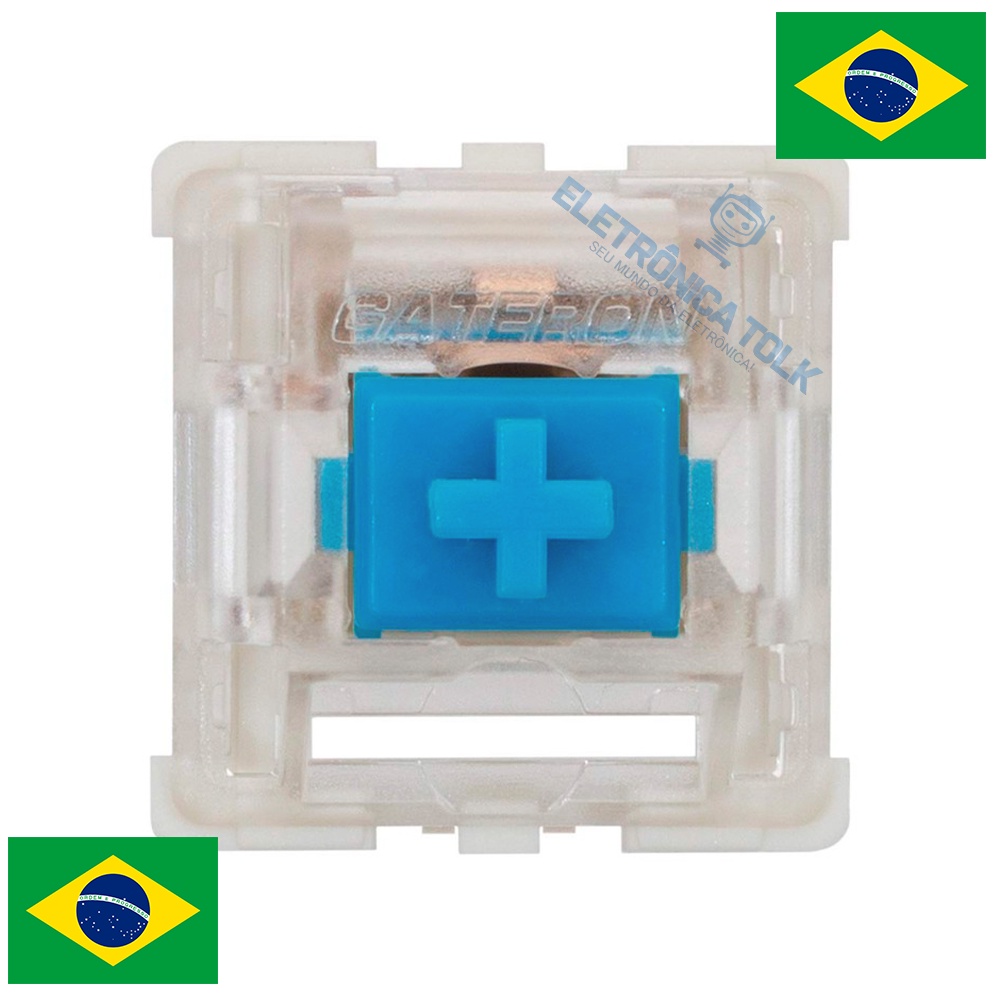 Switch Gateron Blue para Teclado Mecânico - No Brasil