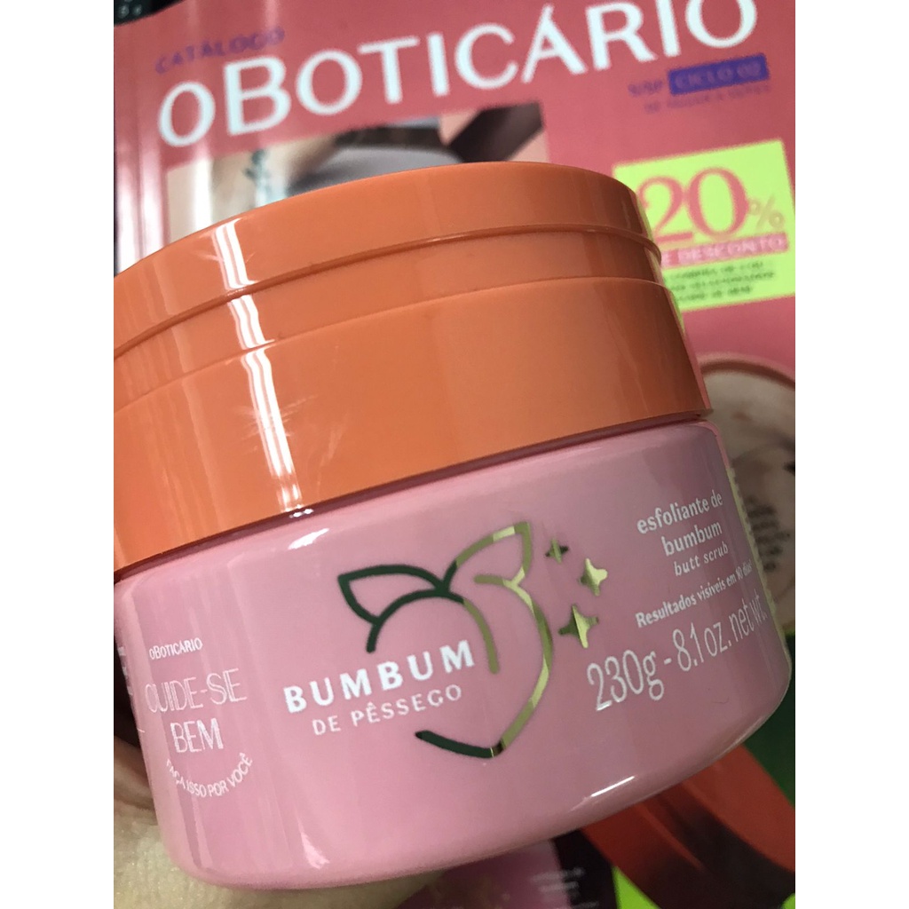 O Boticario Cuide Se Bem Esfoliante De Bumbum Pessegura G Shopee Brasil