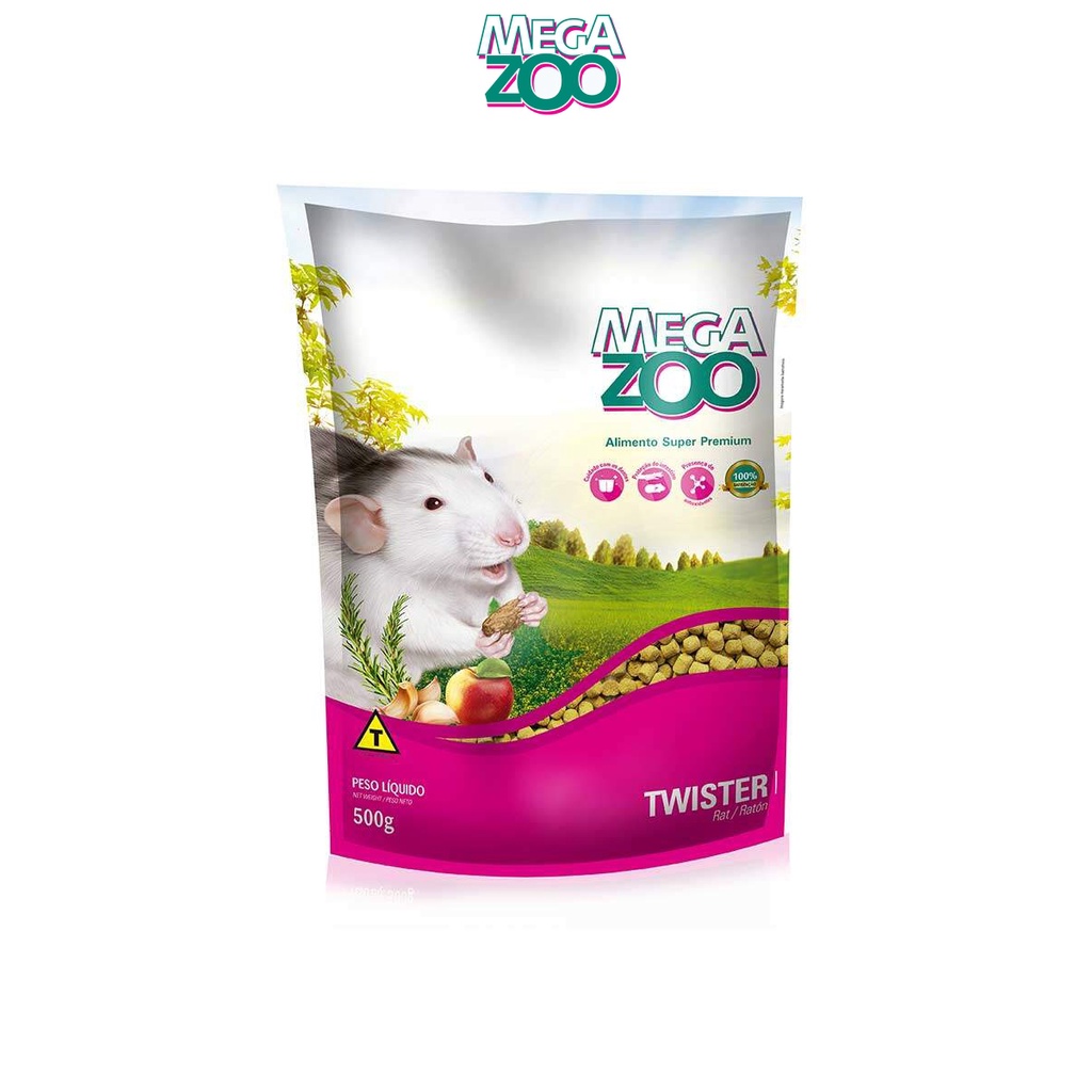 Ração Para Roedores Megazoo Twister 500g